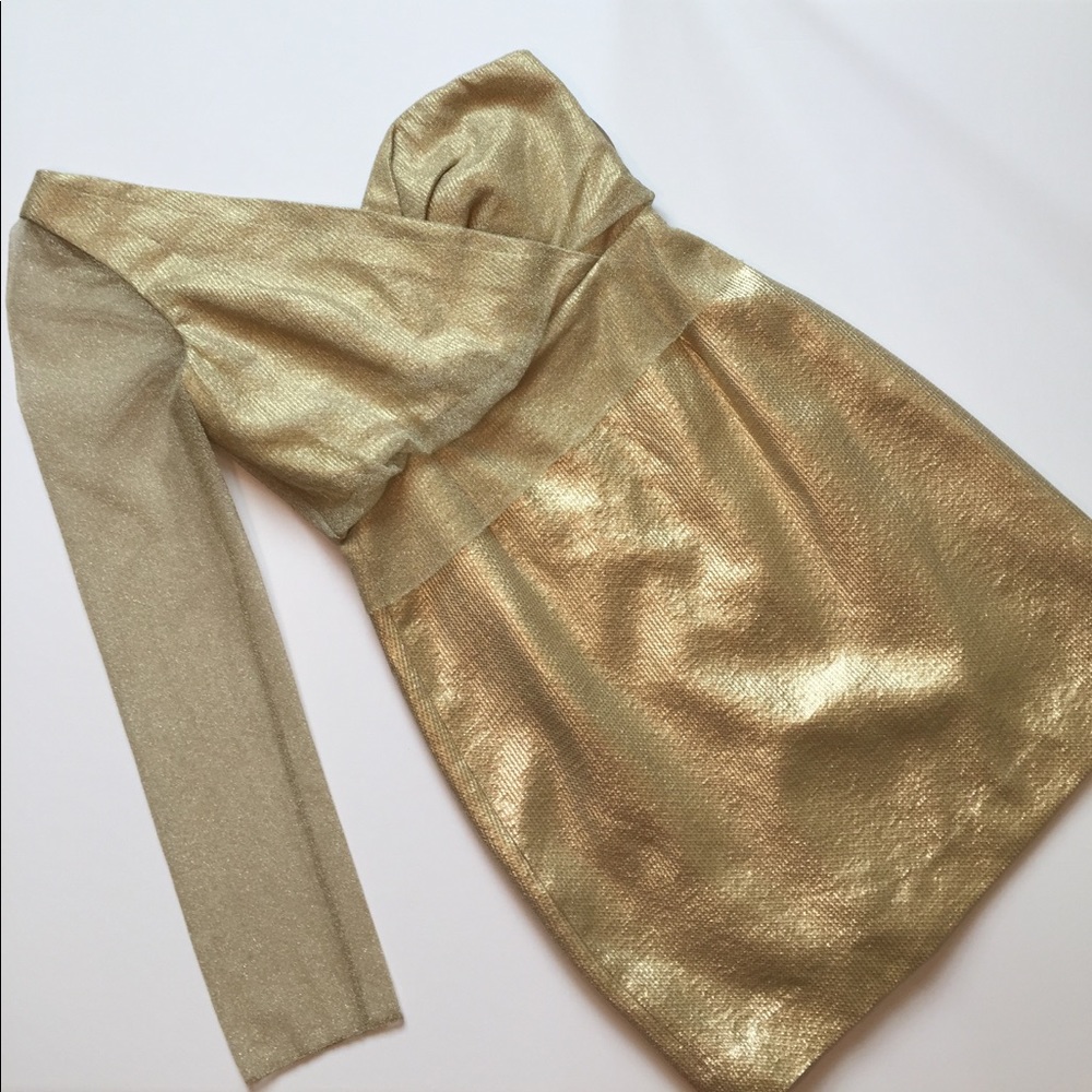 NWT Elie Tahari Findley Dress in Gold