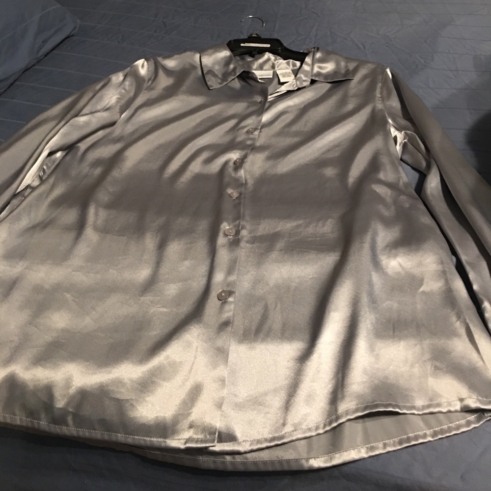 Silver blouse
