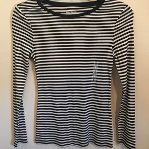 NWT Old Navy striped navy and white perfect shirt