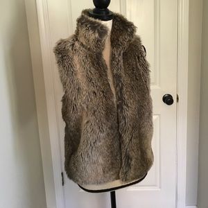 Faux fur vest