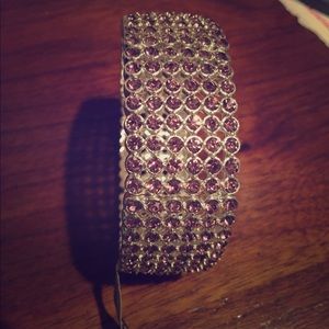 Dazzling Purple Rhinestone Bracelet