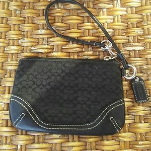 Black Coach Wristlet