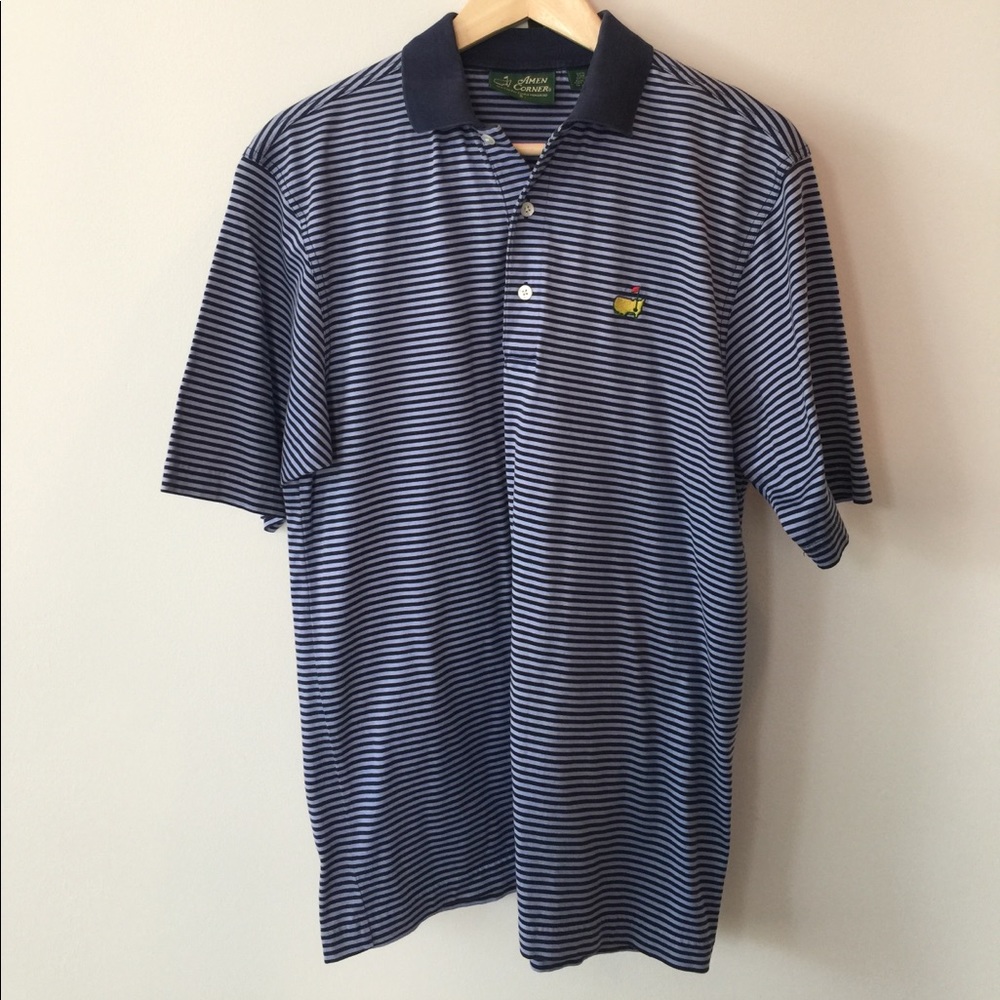 Polo from The Masters. Navy strip.