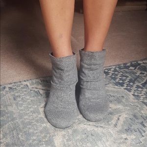 Women's Unionbay Gray Knit High Heel Booties