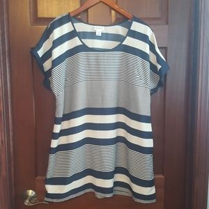 Motherhood Matetnity Navy & White Shirt