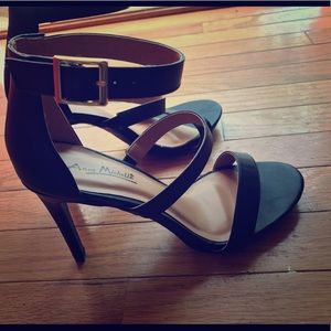 Anne Michelle strappy black heels Anne Michelle strappy black heels