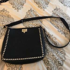 Studded medium size cross body bag