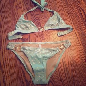 Medium NWOT green star Victoria's Secret Bikini