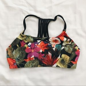 Tropical print bralette