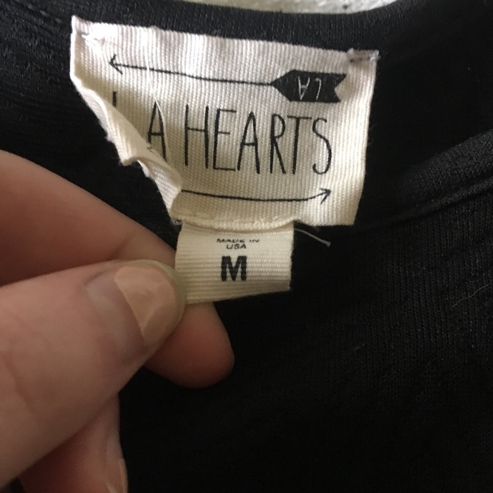 LA Hearts Black Crop Top - Picture 6 of 6