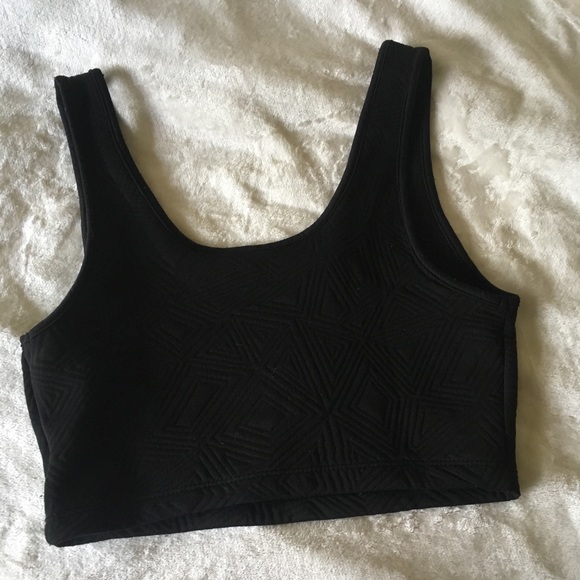 LA Hearts Black Crop Top - Picture 3 of 6