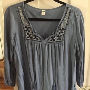 Flowy peasant top