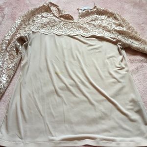 Light pink lace top