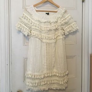 Off shoulder dress by Love Sam from Anthro.