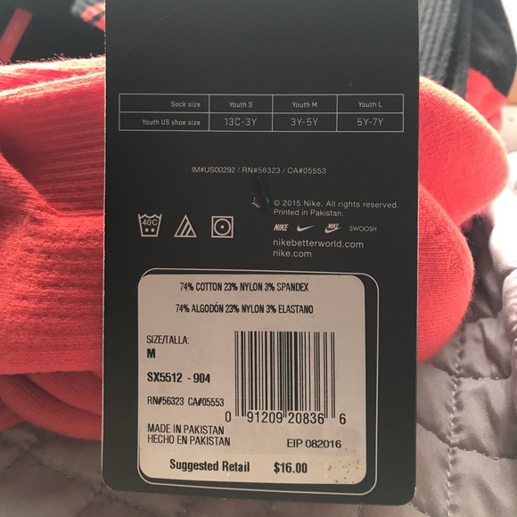 NWT Nike sport performance cushioned crew socks - Picture 3 of 6