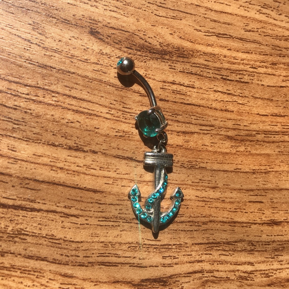 Anchor Belly Button Ring
