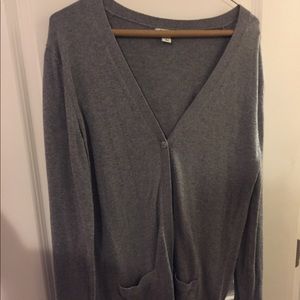 Long Sleeve Gray Cardigan