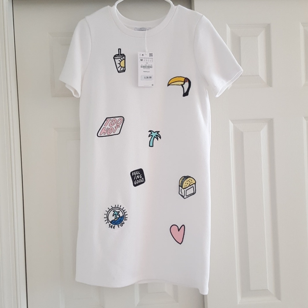 Zara patch dress