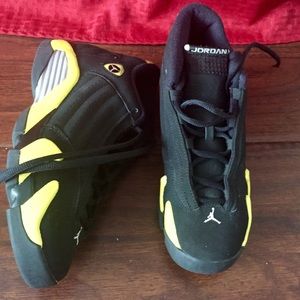 Nike Air Jordan Retro 14, Black and Yellow