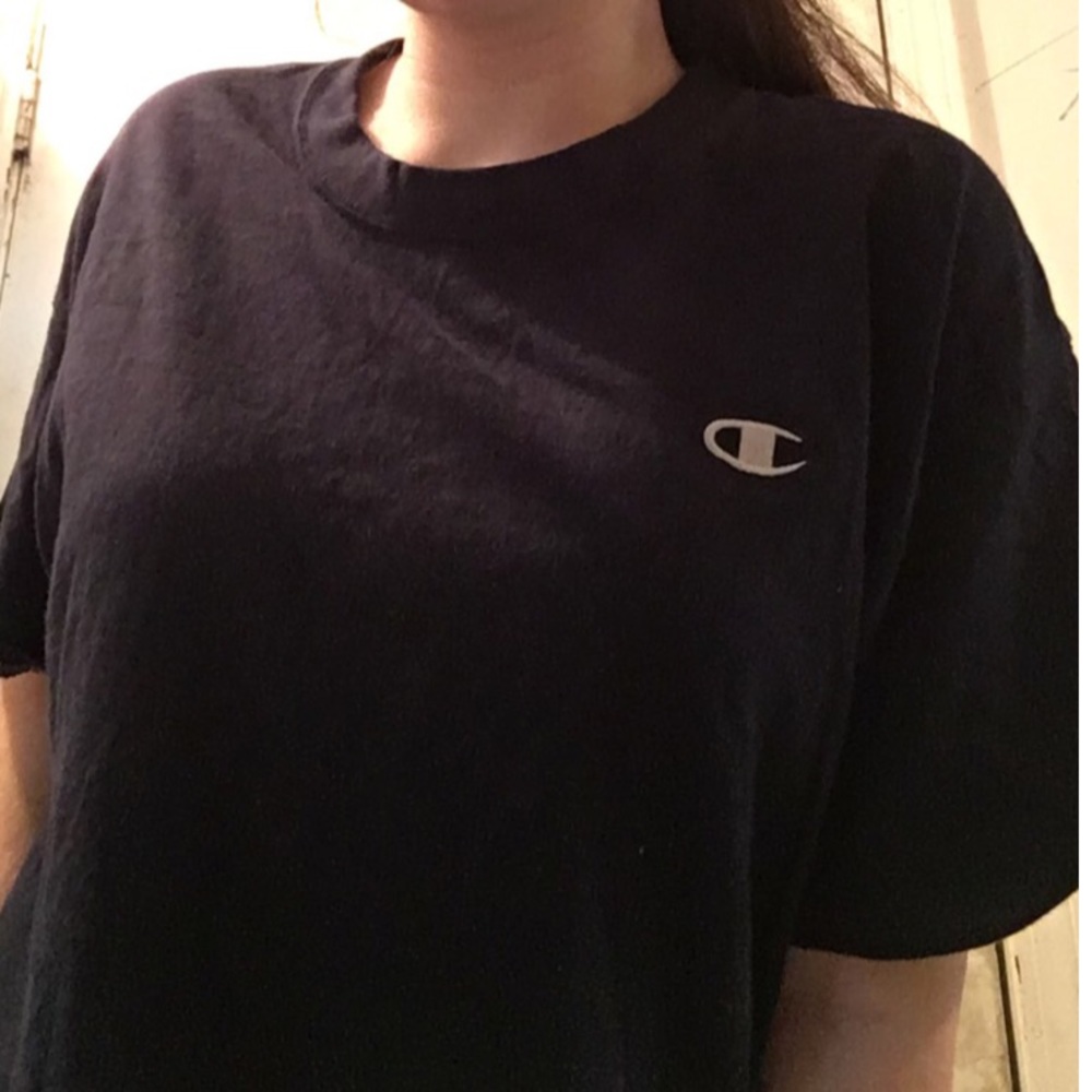 Navy blue Champion logo shirt