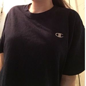 Navy blue Champion logo shirt
