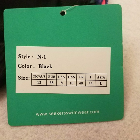 Seekers Australia Black One Shoulder Swimsuit - Picture 5 of 6