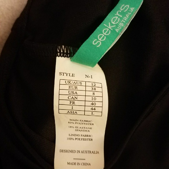 Seekers Australia Black One Shoulder Swimsuit - Picture 6 of 6