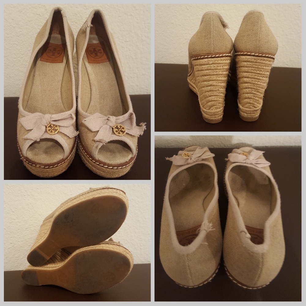**SOLD** Tory Burch wedges, size 7.5