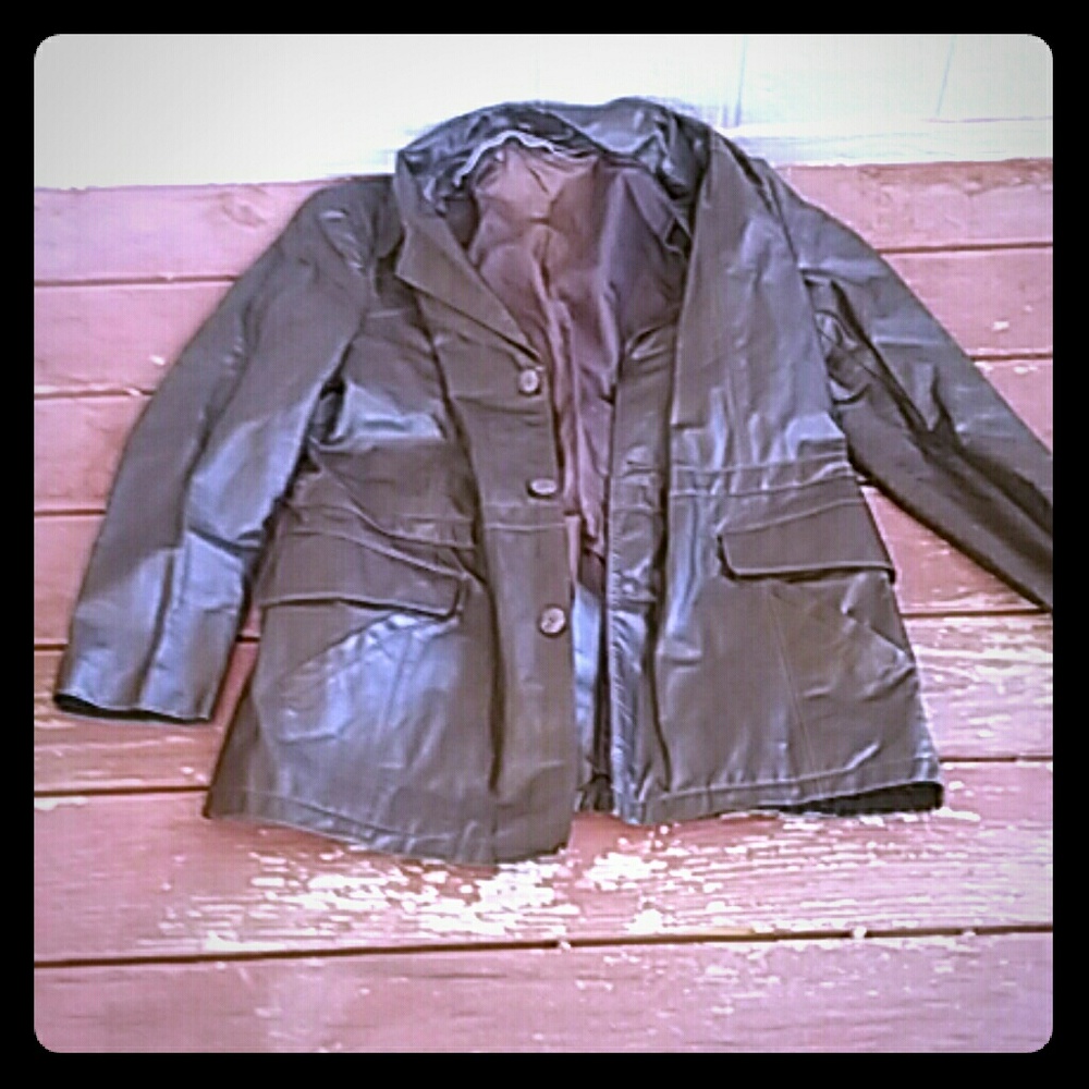 Extra large leather jacket