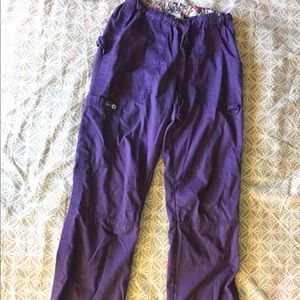 Koi Lindsey scrub pants purple