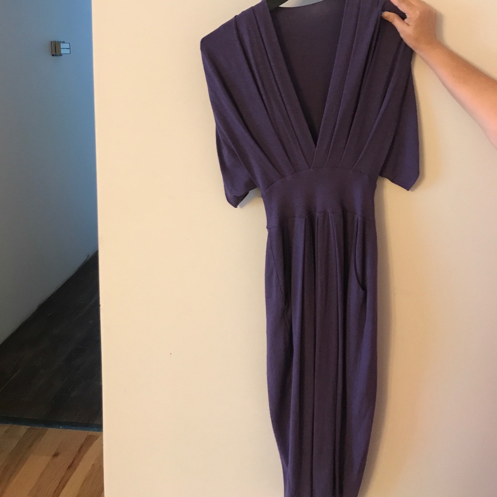 Purple dress with pockets