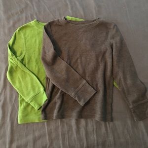 Set of 3!!! Cat and jack thermal shirt boys sz 6