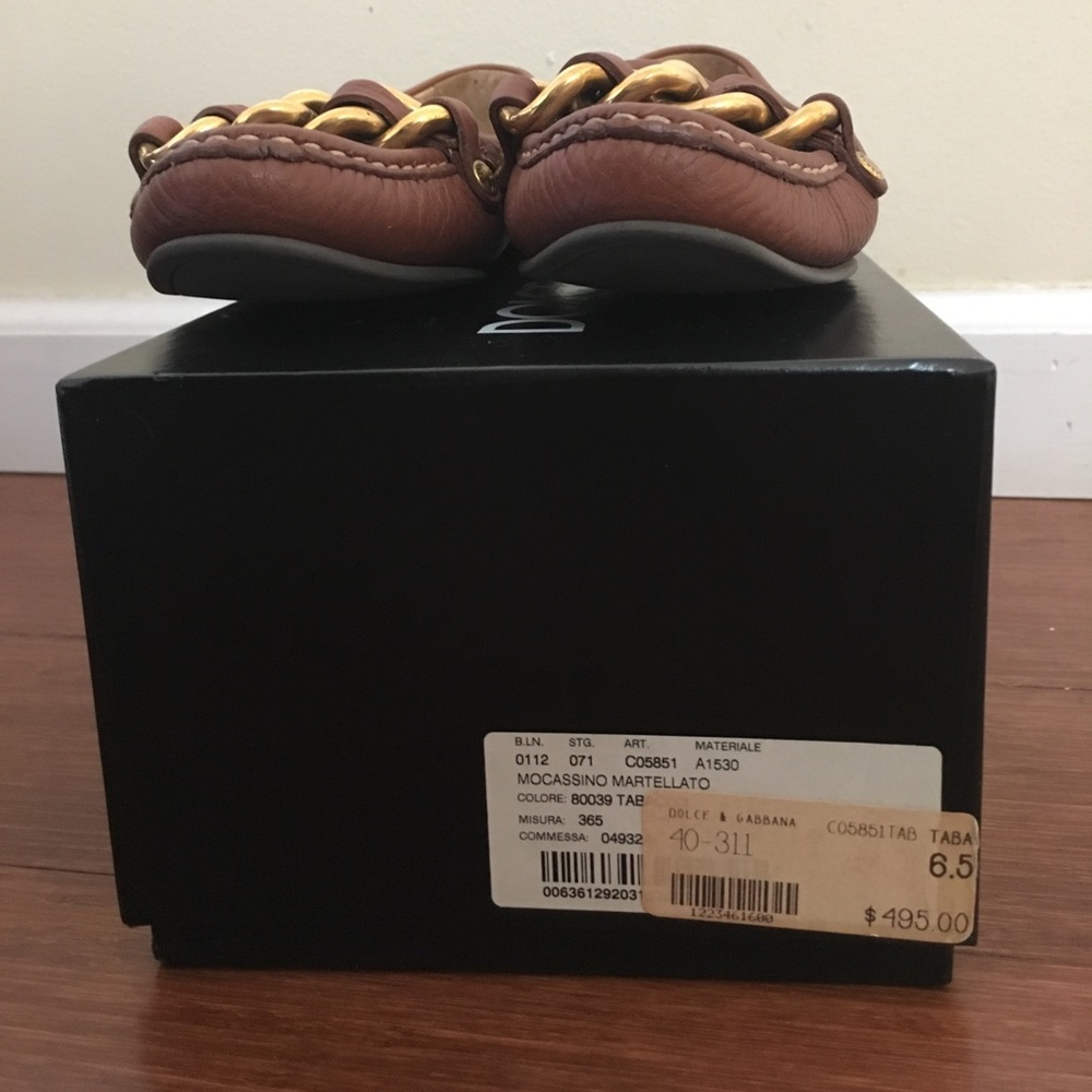 D&G tan moccasin - sz 36.5 - Picture 3 of 4