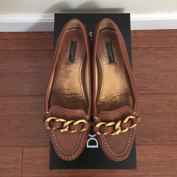 D&G tan moccasin - sz 36.5 - Picture 2 of 4