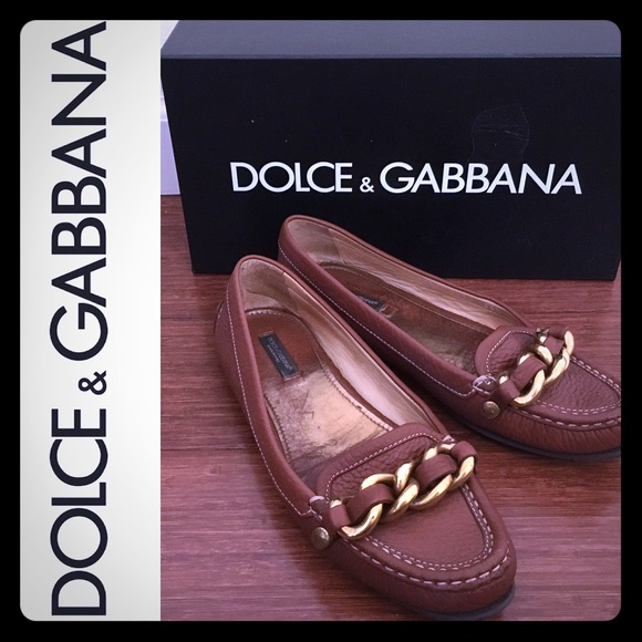 Dolce & Gabbana Shoes - D&G tan moccasin - sz 36.5