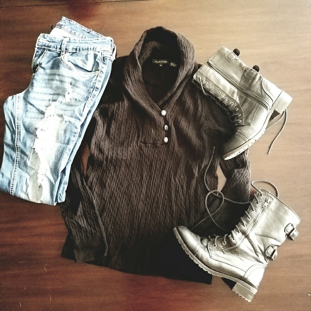 Jeanne Pierre Black Sweater