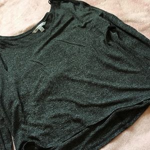 T fabric , 3/4 sleeve gray super soft