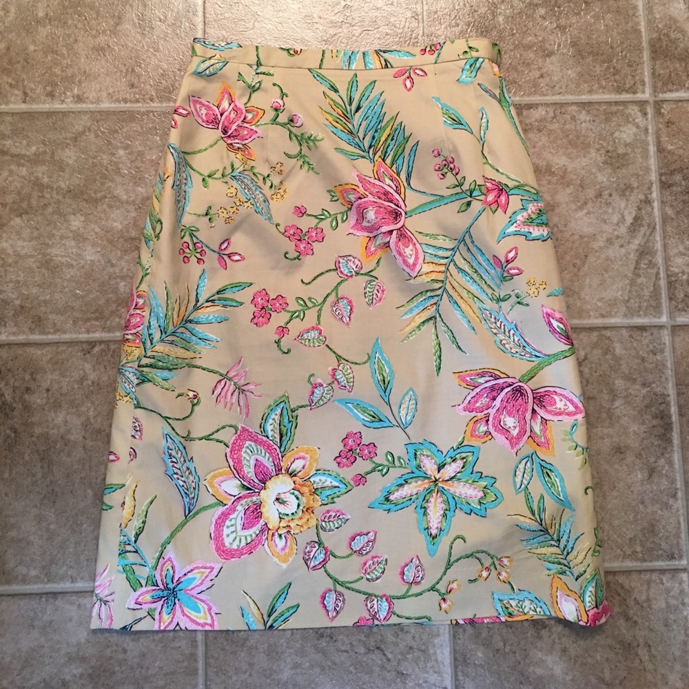 Gorgeous floral Talbots skirt