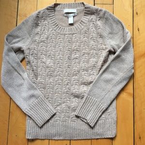 Banana Republic Shimmer Beige Sweater
