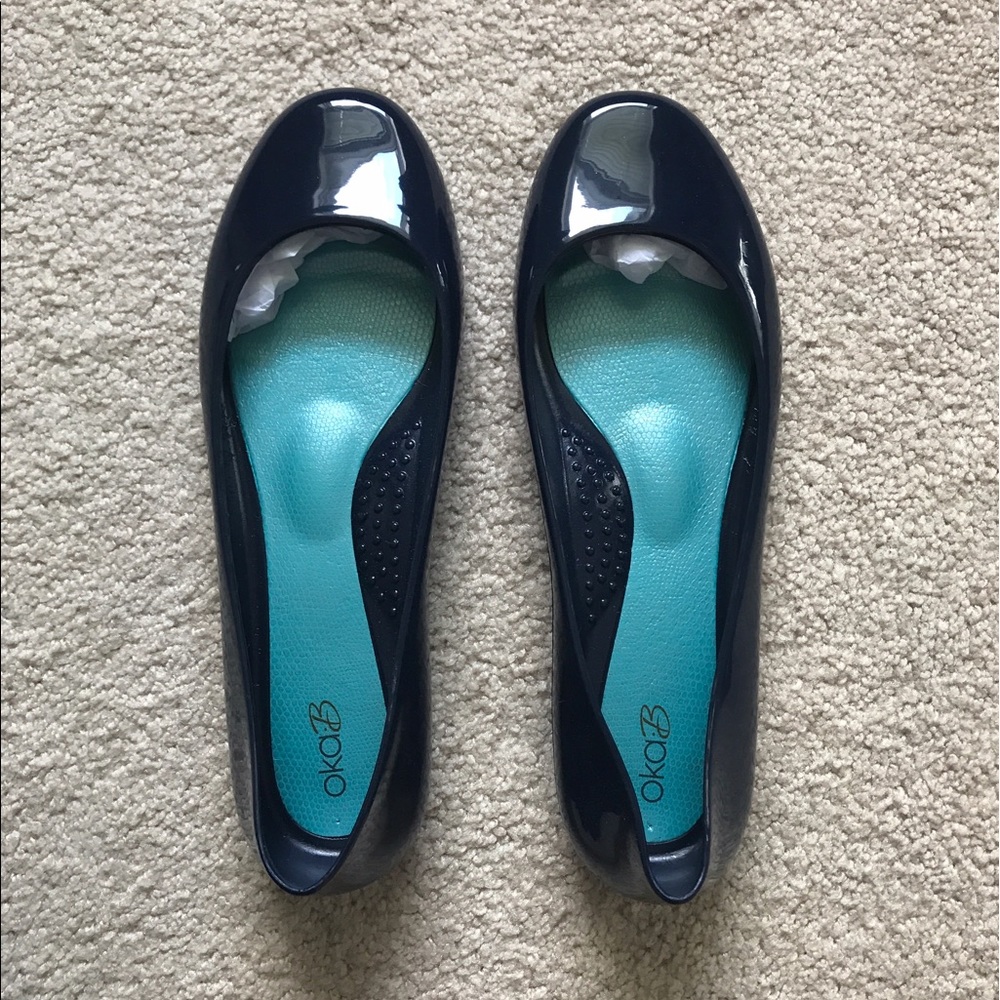 Oka-B Taylor Ballet Flats, Navy, Size 9, Brand New