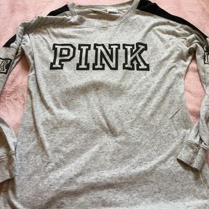 Pink, grey long sleeve jersey