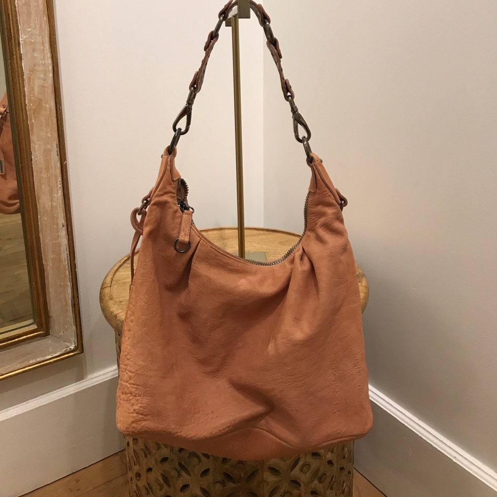 Miu Miu dusty pink hobo shoulder bag w/dust bag