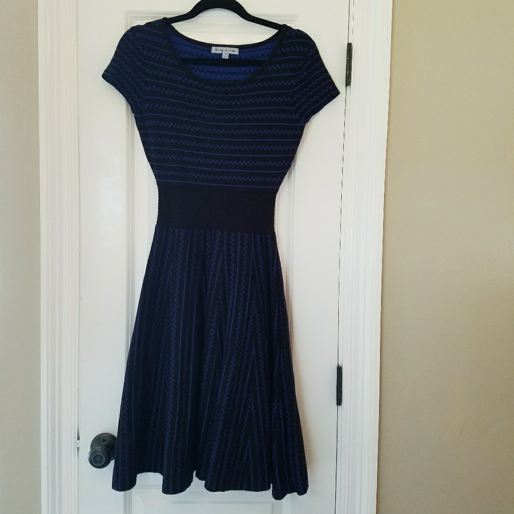 💟 Short sleeved sweater dress