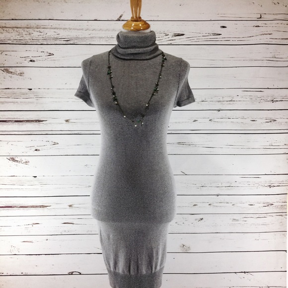 bebe turtleneck sweater dress