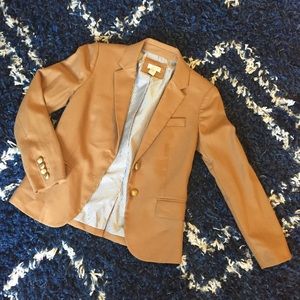 J. Crew Factory camel schoolboy blazer