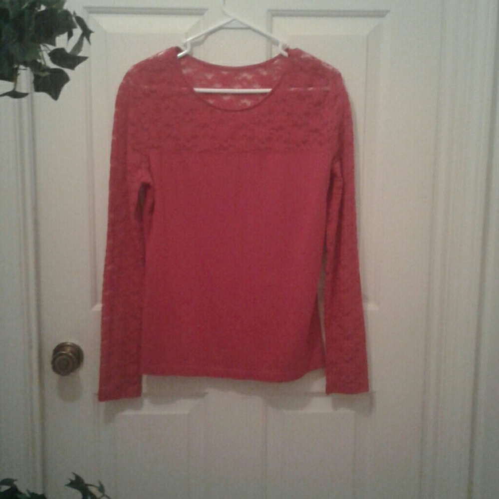 Cato red lace top