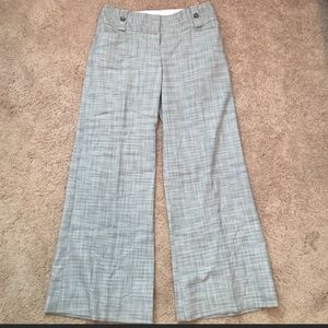 Grey and white trousers in perfect condition.