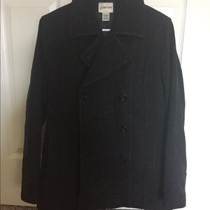 Dark gray peacoat