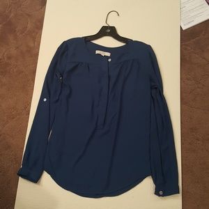 Long sleeve blue shirt