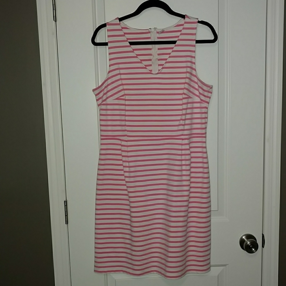 Pointe Sheath Pink Striped Old Navy Dress